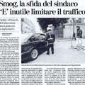 Smog, la sfida del sindaco:  inutile limitare il traffico