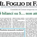 Il Foglio di Fabbio: 5 bilanci su 5!