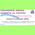 Commercio donna deserto al centro