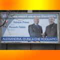 Centrodestra alla grande sui muri della citt�